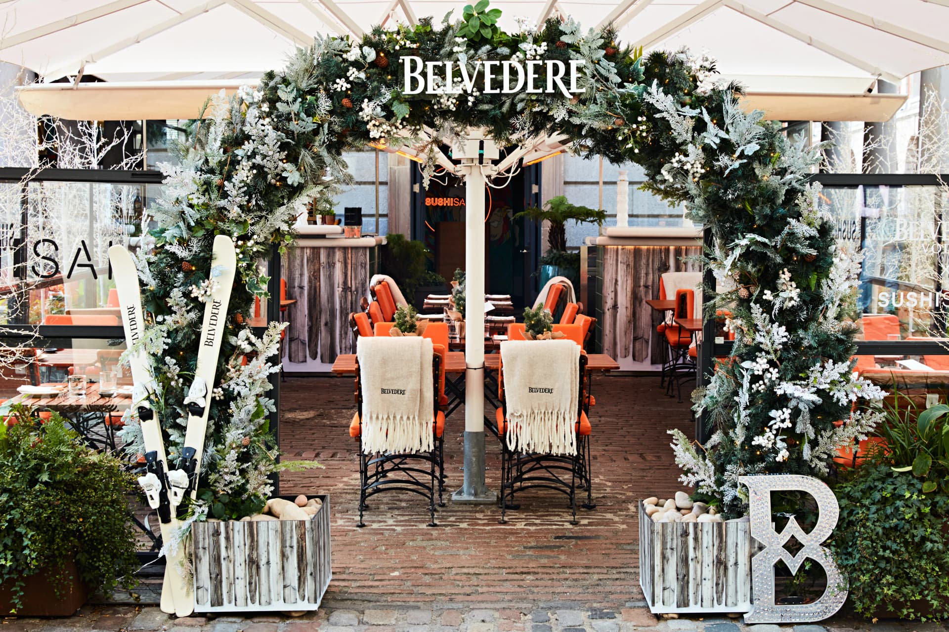 SUSHISAMBA's Winter Piazza Terrace by Belvedere